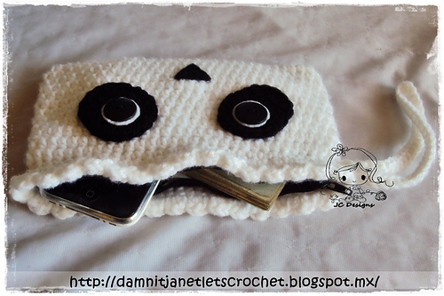 Panda Zippered Wristlet photo 1
