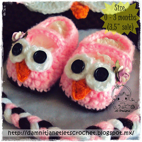 Baby Owl Booties photo 1