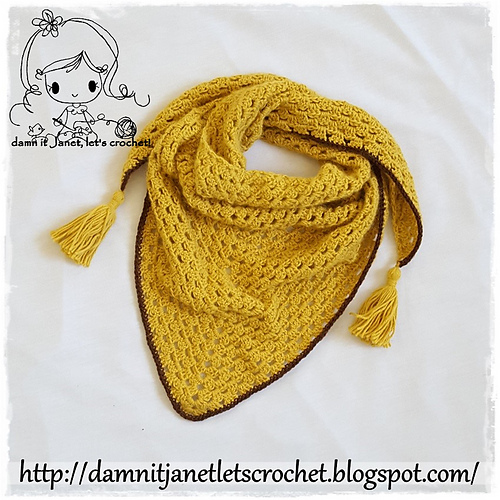 Zinnia Triangle Scarf photo 1
