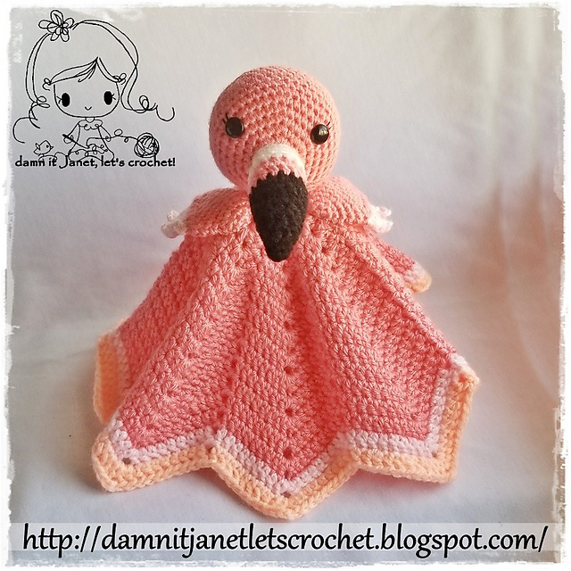 flamingo security blanket