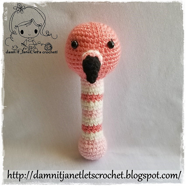 flamingo rattle