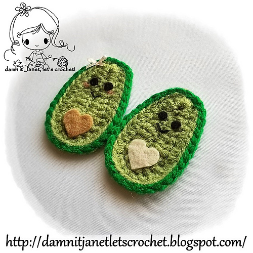 Avocado Halves Applique photo 2