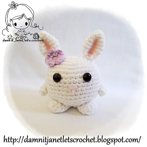 Round Plush Bunny photo 1