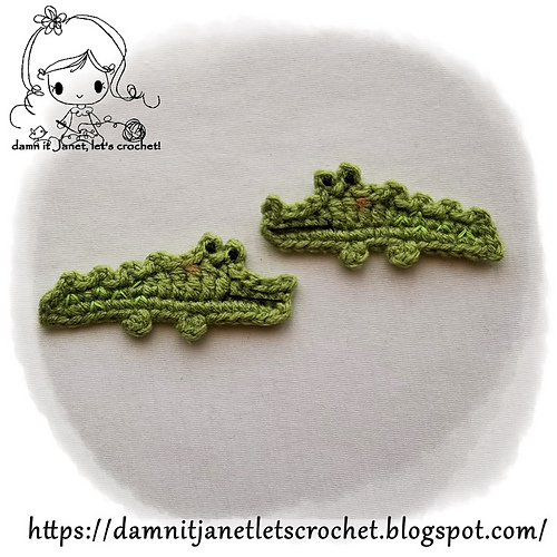 Krokodille Applique - Janet Carrillo