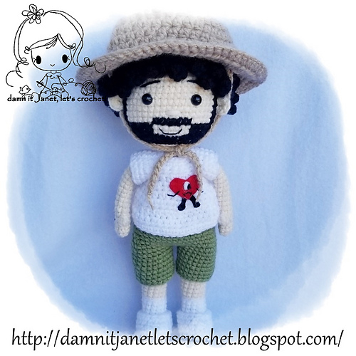 Benito (Bad Bunny) Plushie - Janet Carrillo