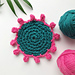 Pom Pom Coasters pattern 