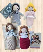 Dolls and photos are courtesy of my testers: Loonybirdcrochet, Wardoftheyarn, Cel_crochet, Sandy Ridge Barn