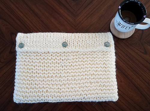 Super Bulky Laptop Sleeve - Little Flower Knitting
