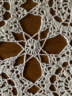 Close up of intact filler lace