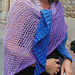 MRY Reliëfrandshawl met Vlinders pattern 