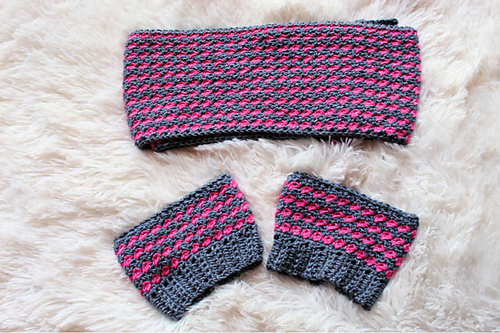 Simply Textured Infinity Scarf and Boot Cuffs photo 1