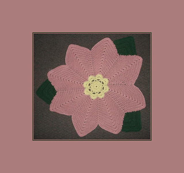 Ravelry Girlie Flower Baby Afghan pattern by Monica Kennedy