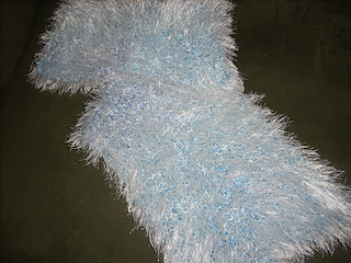 AJ's Blue Ice Scarf
