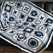 Delft Blue Tiles Blanket pattern 