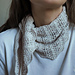 Mono_Floral Lines Scarf pattern 