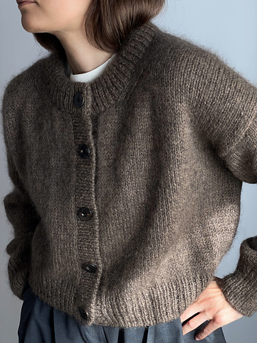 m*o様 Watermark Pattern Knitted Cardigan Watermark Cardigan | Knitting Pattern by Jared Flood