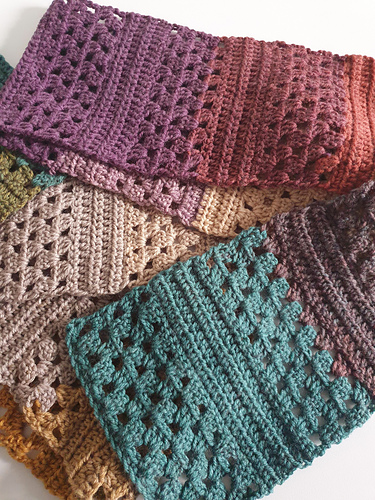 One Skein Granny Rows Scarf photo 7