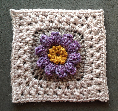 Flower Granny Square 6" photo 7