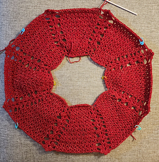 Dividing for the sleeves.