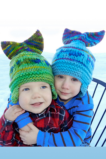 Ravelry: Rainbow Trout Hat pattern by 
