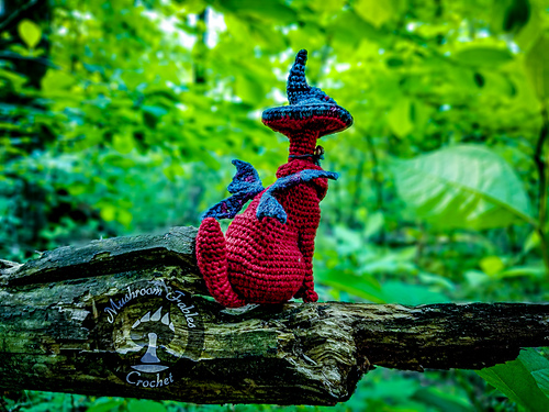 Kitty Cap Mushroom Fae - Fantasi-katt Ferndyr (eller Fantasi-katt Faerie) - Mushroom Fables Crochet