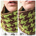 Double Knit Houndstooth Cowl pattern 