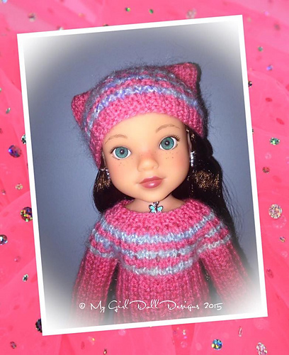 "Gabbie" sweater & hat set for H4H Dolls photo 4