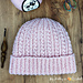 Twisted Rib Hat pattern 