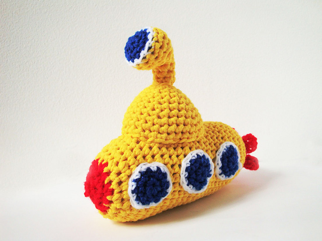Ravelry: Amigurumi Yellow Submarine pattern by Ana Yogui