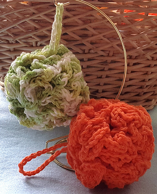 Ravelry Crochet Bath Pouf Puff pattern by Karen Glasgow Follett