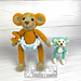 Baby monkey in a diaper pattern 