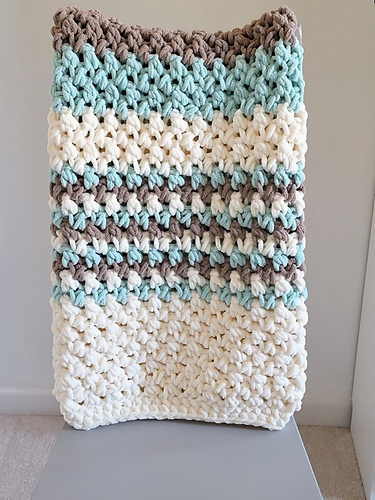 手編み　Ripple blanket  Sand & Sea Sandy_Beach_Blanket_N91__2__me