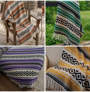 Mockup for display- actual crocheted sample shown in photos