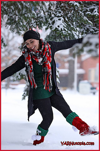 Festive Pom Boot Cuffs photo 4