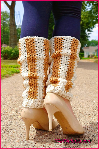 Vertical Striped Leg Warmers photo 2