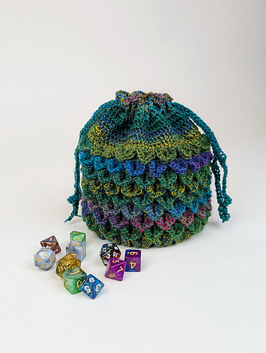 Small dragonscale dice bag photo 5