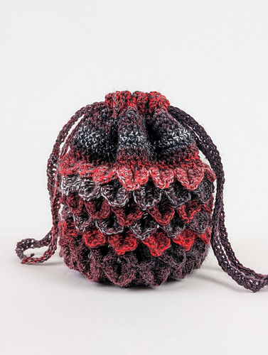 Small dragonscale dice bag photo 4