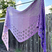 Violet Blossom Shawl pattern 
