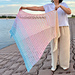 Pink Blue Shawl pattern 