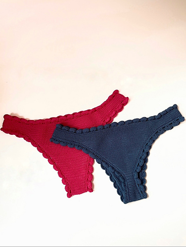 Crochet bikini brazilian panties 