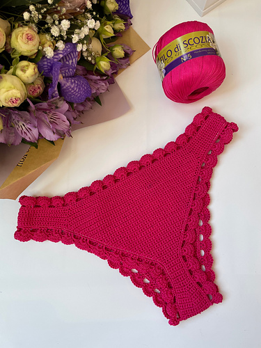 Crochet bikini brazilian panties 