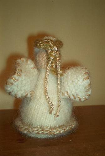 Felted Angel Back View