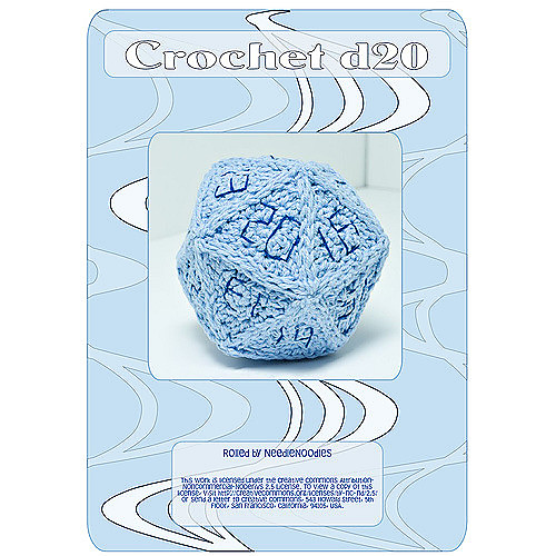 Crochet d20 Die - byNeedleNoodlesFlickr