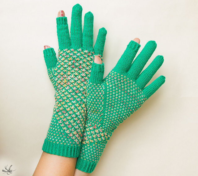 Ravelry Candy Bar Gloves pattern by Dolly Laishram