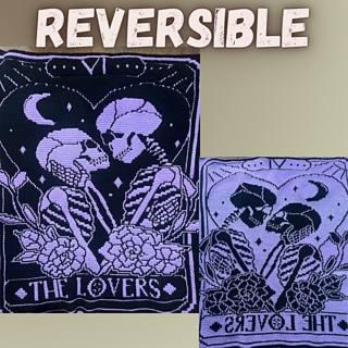 Ravelry: The Lovers Tarot Overlay Mosaic blanket pattern by Carri