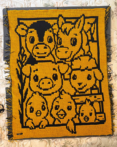Down on the Farm mosaic blanket