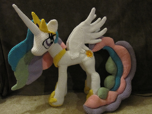 Prinsesse Celestia fra My Little Pony - The Nerdy Knitter