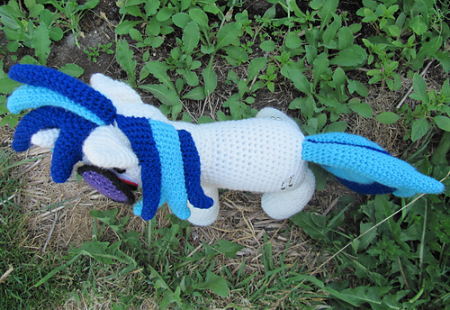 Vinyl Scratch Min Lille Pony - Nerdy Knitter Designs