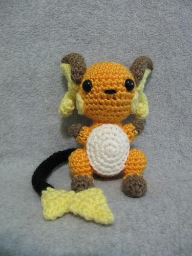 Chibi Raichu Pokemon - The Nerdy Knitter
