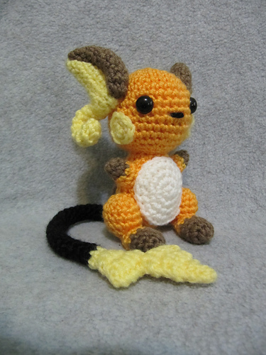 Chibi Raichu Pokemon - The Nerdy Knitter
